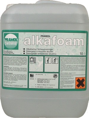 ALKAFOAM Pramol щелочной пенный очиститель, активно растворяет жиры и белки