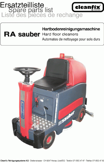Поломоечная машина Cleanfix RA 900 Sauber