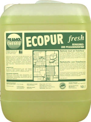 ECOPUR FRESH Pramol для чистки любых моющихся поверхностей, концентрат 10 л